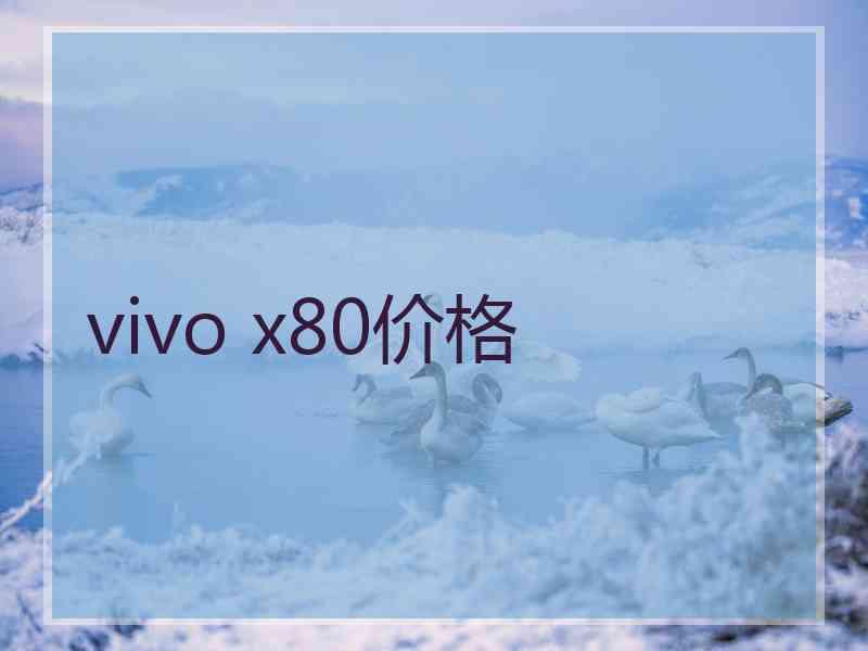 vivo x80价格